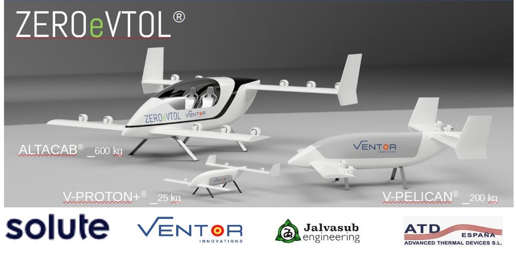 ZEROeVTOL® Project selected by the Spanish Ministry of Science and Innovation, within the 2022 call for the Aeronautical Technological Program (PTA)